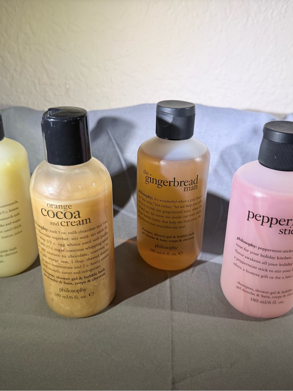 (5) 6 oz. Bottles of Philosophy Shower Gel